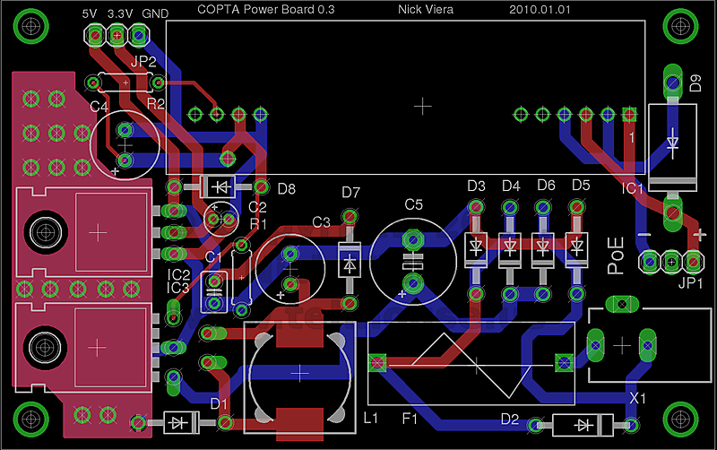 Power Supply PCB layout, version 0.3