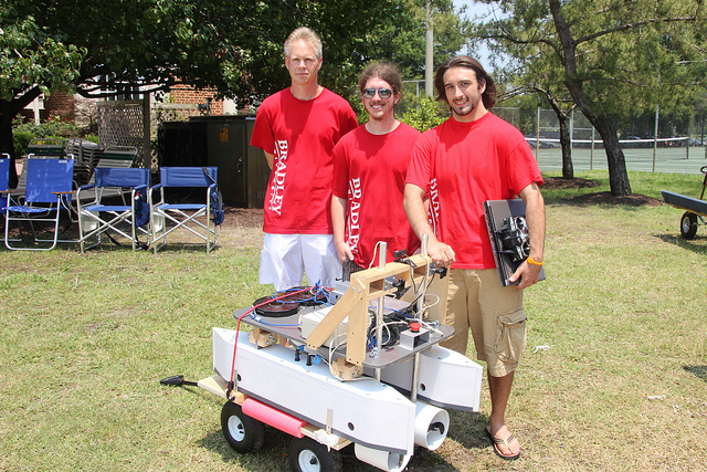 2012 Team NASTI, consisting of Terry(Right), Jeremy(Middle), and Mr.Schmidt(Left)