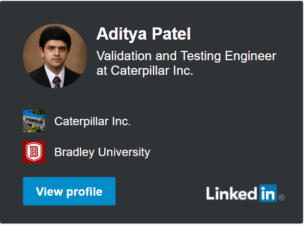 Aditya's LinkedIn Profile